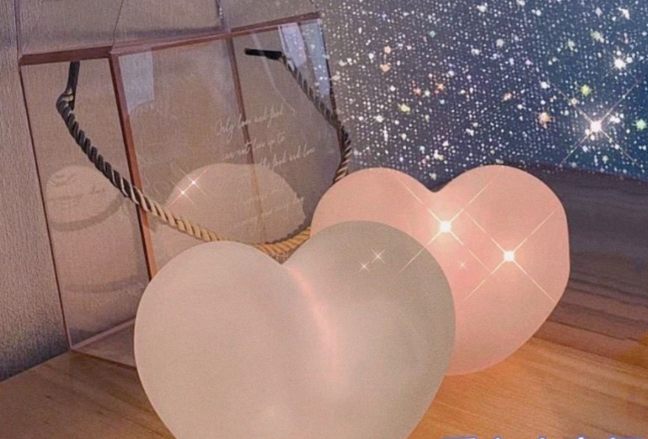 Night Light For Children Kids Baby Girls Gift Bedside Bedroom LED Love Heart Lamp Battery Powered Light Decoration Fairy Lights