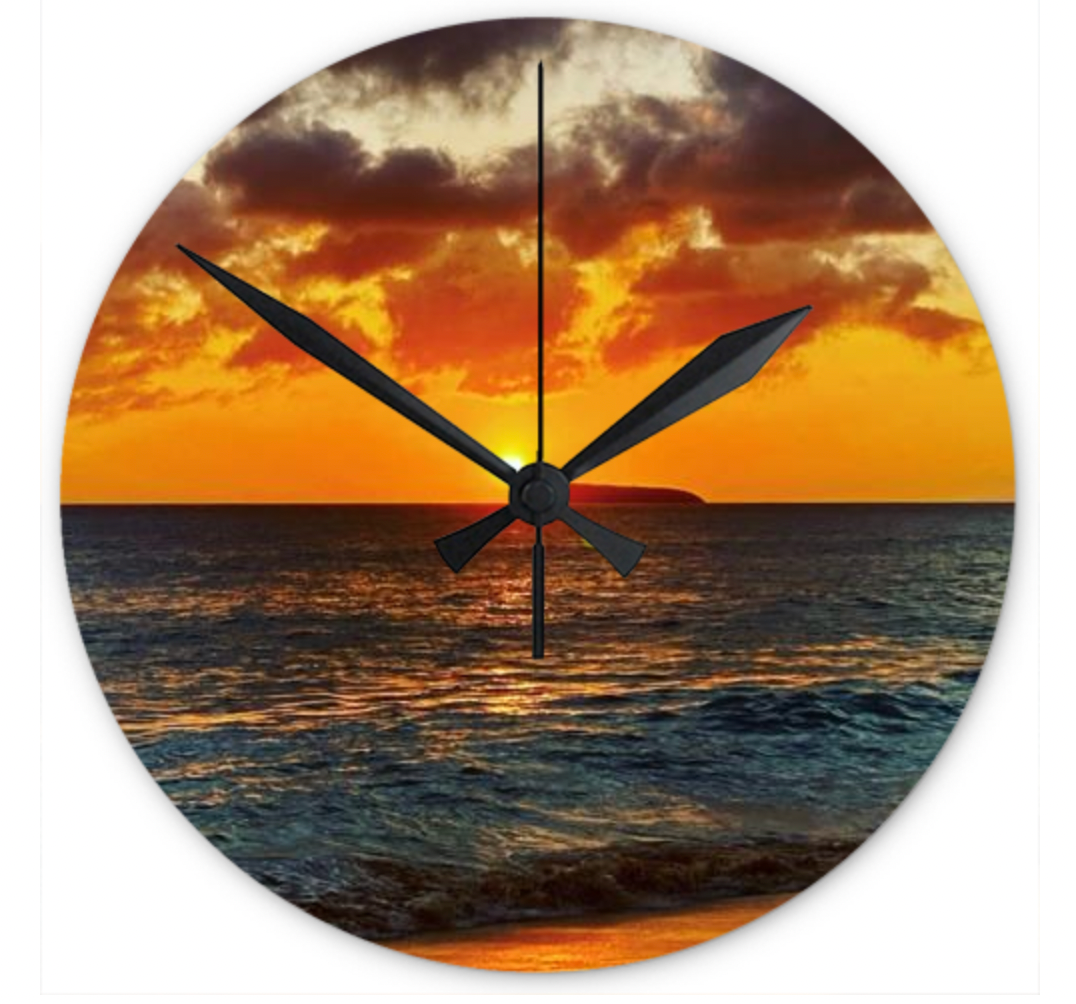 Maui Acrylic Wall Clock