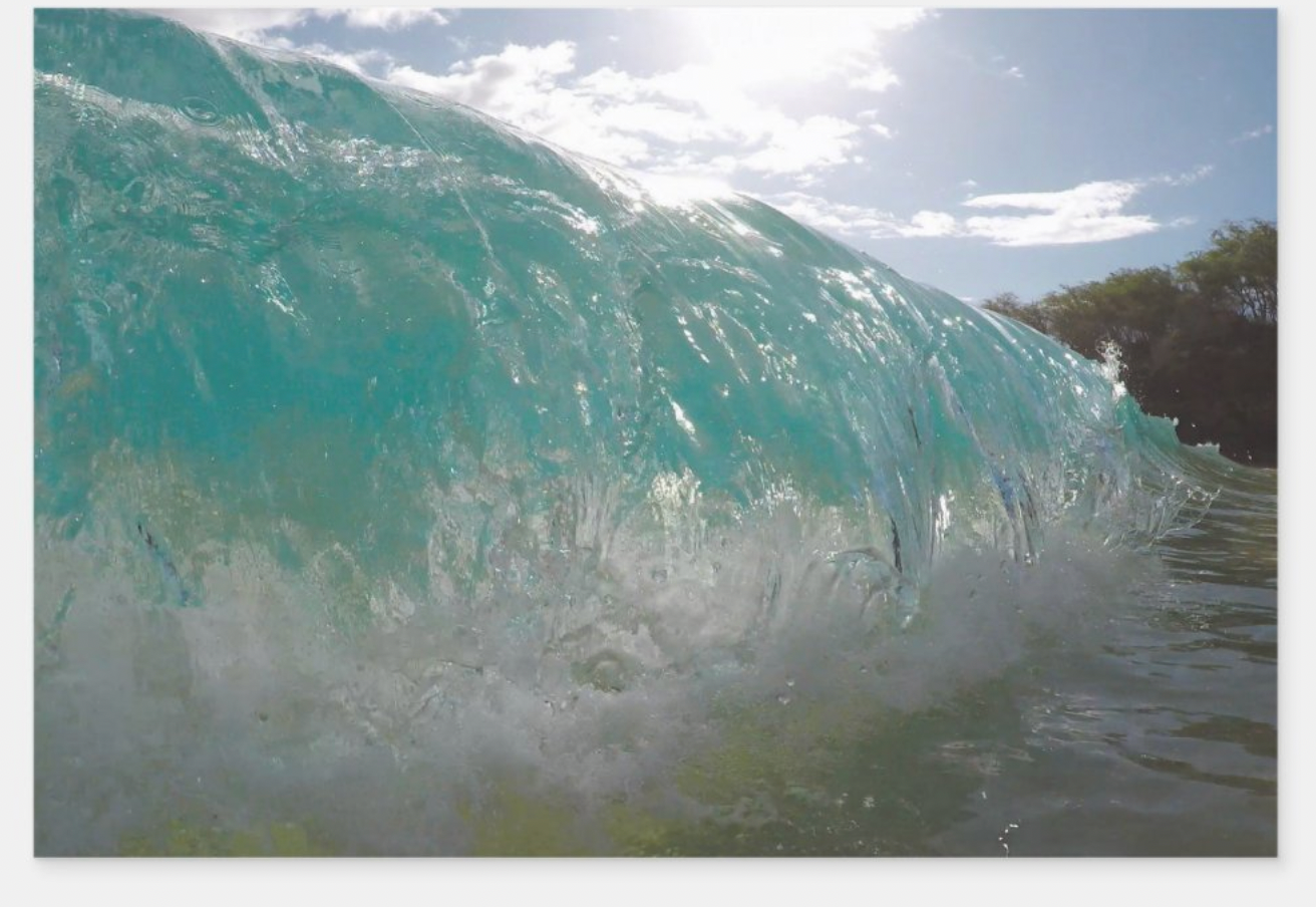 Maui Wave Wrapping Paper Flat Sheets Set of 3