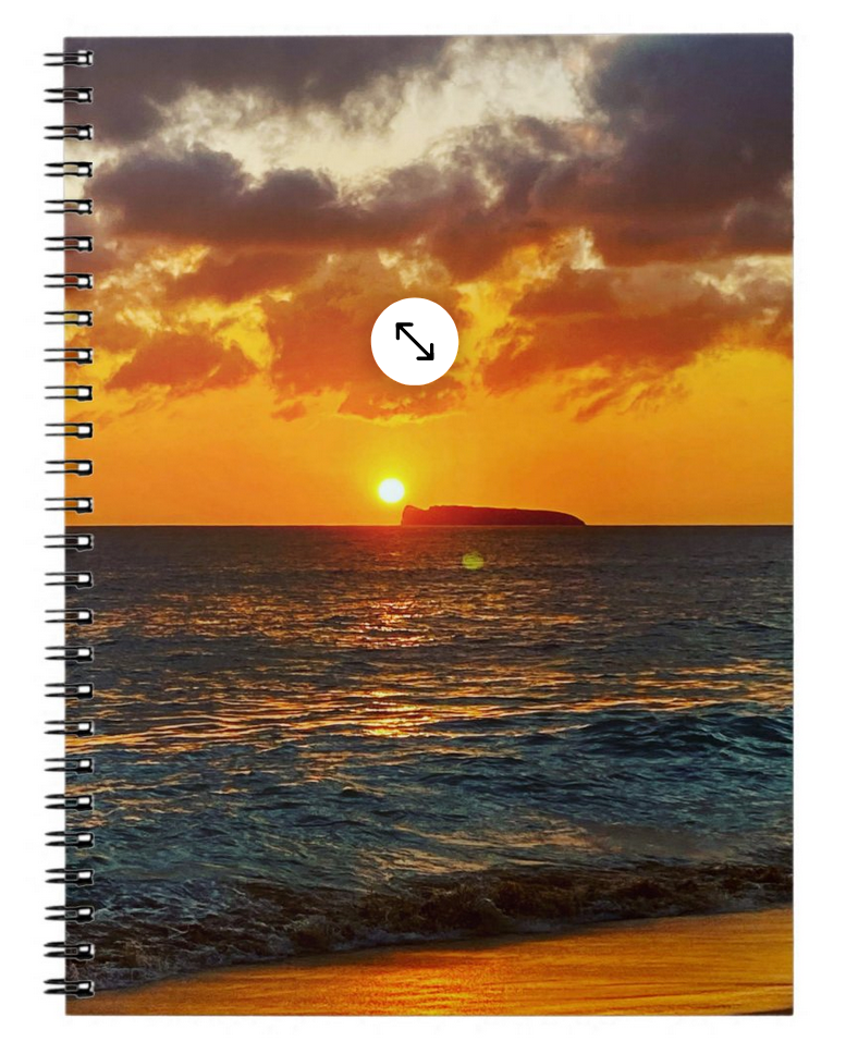 Makena Maui Spiral Keepsake Notebook