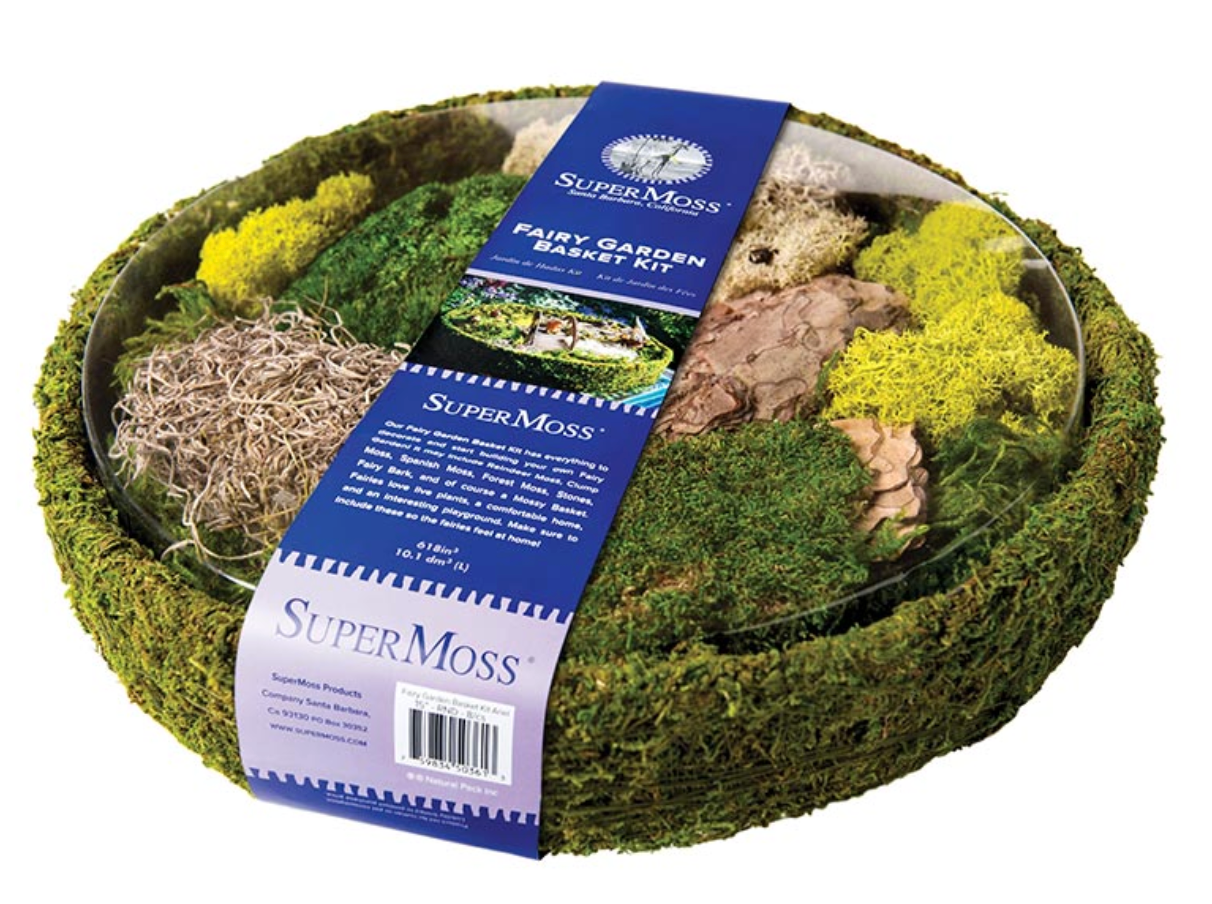 Fairy Garden Moss Basket Kit