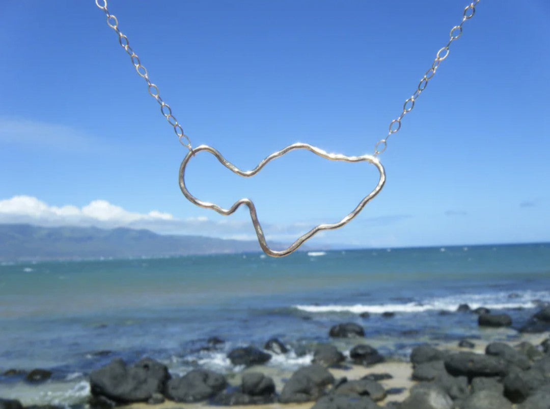 Lehua's Forest Island of Maui Necklace ~ Handmade On Maui