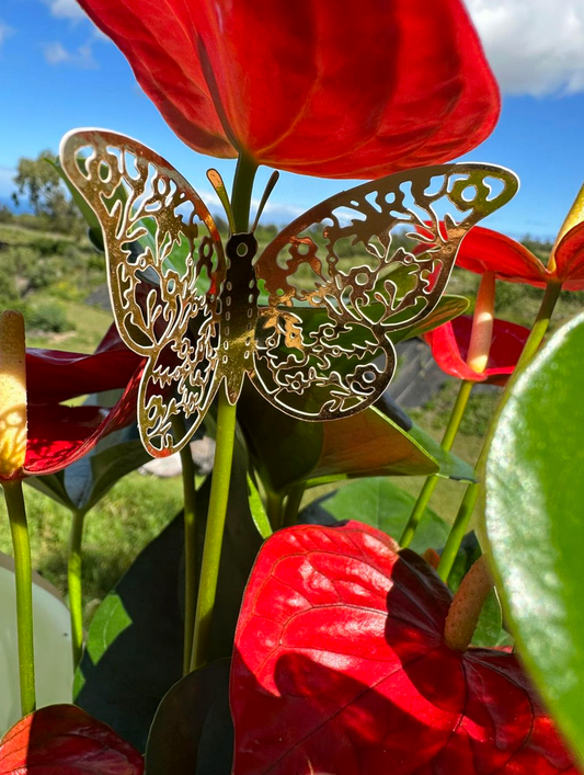 Hearts on a stem and Gold Butterfly - Most Popular