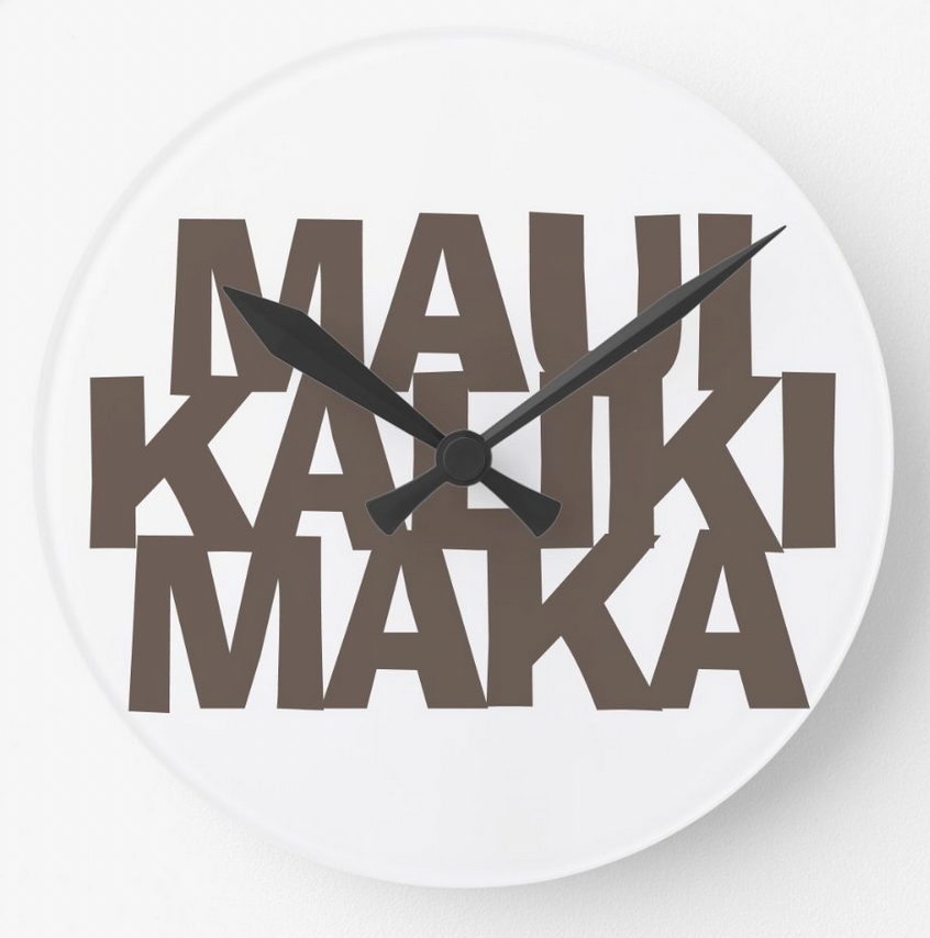 Maui Acrylic Wall Clock