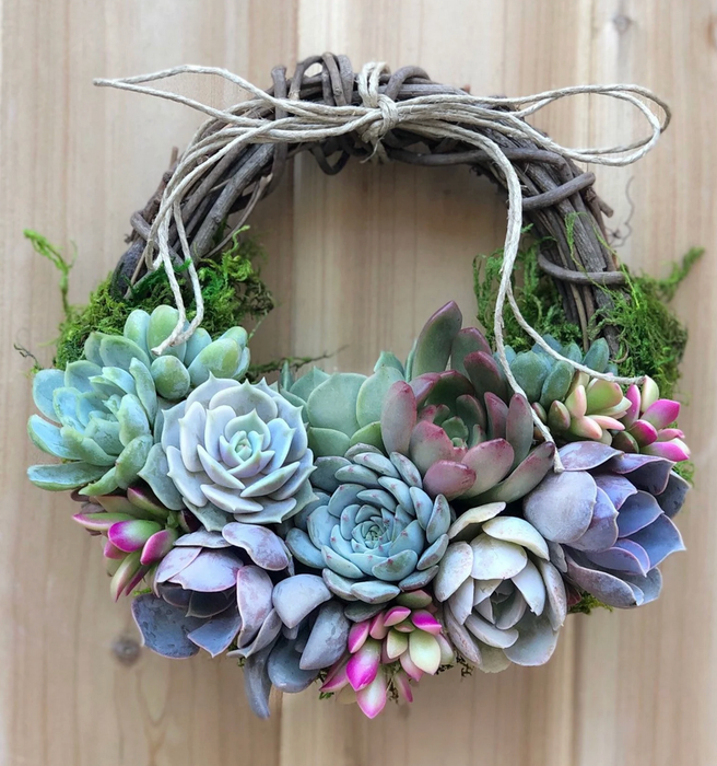 succulent wreath for sale Succulent Cross for Easter, Wedding, Sympathy or everyday Home Decor, Maui Flower Delivery, Succulent Arrangements — Lehua's Forest, Flower Arrangements & Fruit Trees