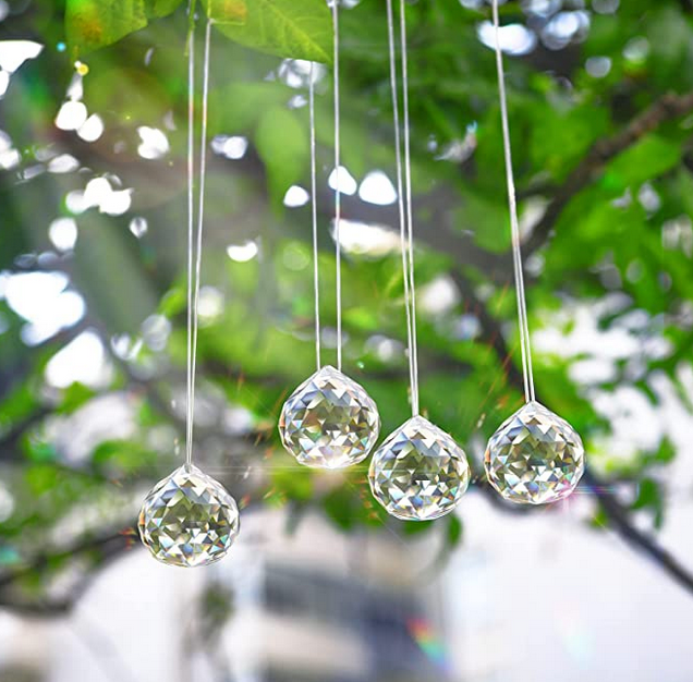 MerryNine Clear Crystal Ball Prism Sun Shine Catcher Rainbow Pendants Maker, Prismes de cristaux MerryNine Clear Crystal Ball Prism Sun Shine Catcher Rainbow Pendants Maker, Prismes de cristaux