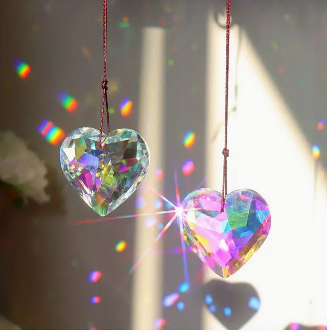 Rainbow Maker Heart Shaped Prism - Small